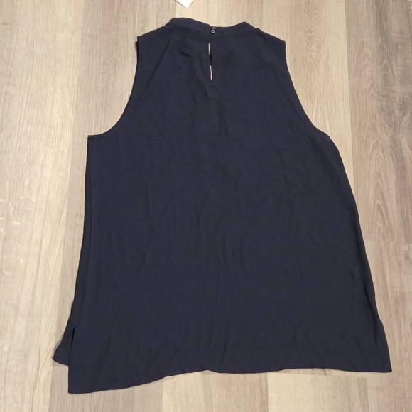 New! LOFT Tank Top Navy Blue Medium - Picture 3 of 5